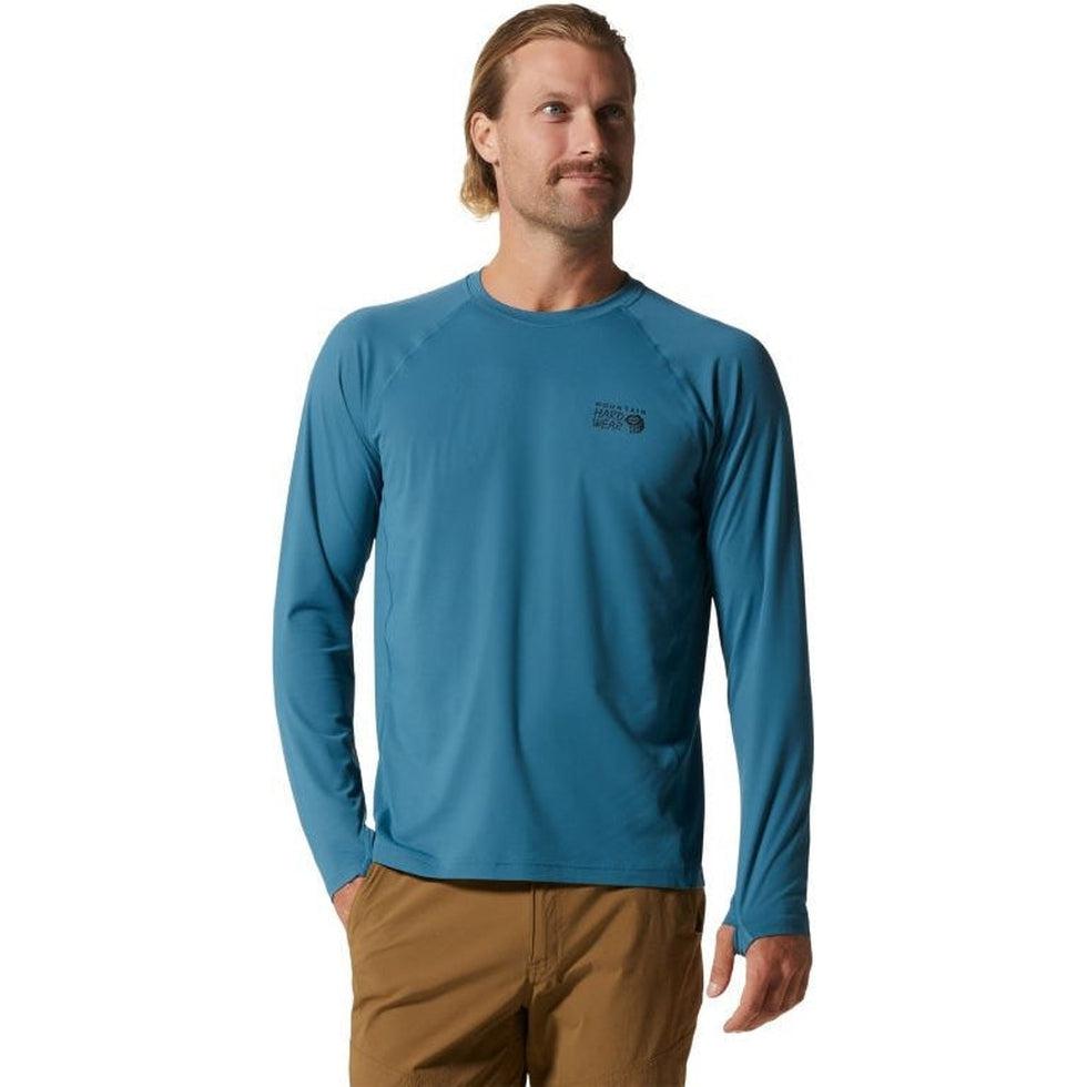 Men's Crater Lake Long Sleeve Crew-Men's - Clothing - Tops-Mountain Hardwear-Caspian-M-Appalachian Outfitters