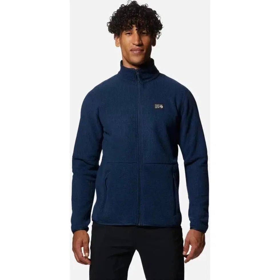Men's Explore Fleece Jacket-Men's - Clothing - Jackets & Vests-Mountain Hardwear-Hardwear Navy-M-Appalachian Outfitters