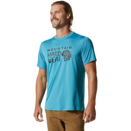 Men's Wicked Tech Short Sleeve-Men's - Clothing - Tops-Mountain Hardwear-Teton Blue-S-Appalachian Outfitters