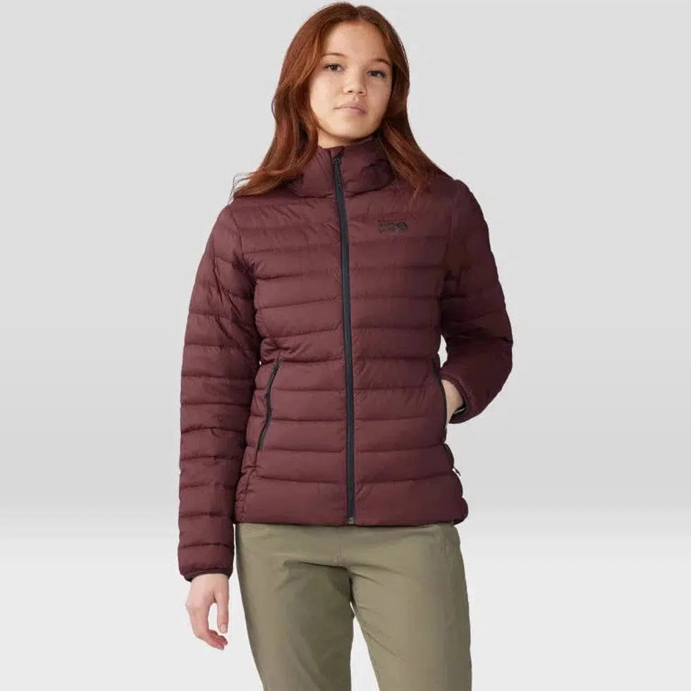 Women's Deloro Down Full Zip Hoody-Men's - Clothing - Jackets & Vests-Mountain Hardwear-Washed Raisin-S-Appalachian Outfitters