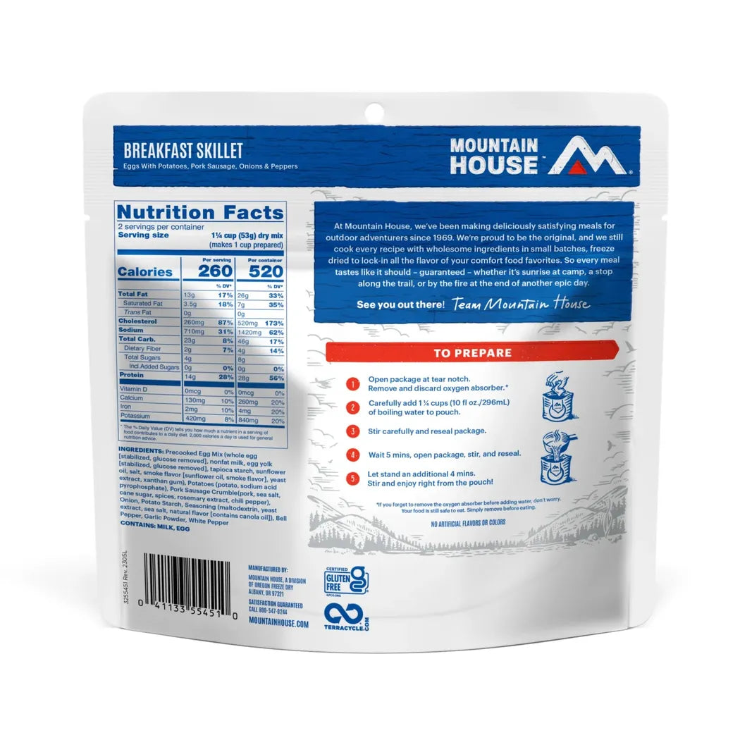 Mountain House Breakfast Skillet-Food - Backpacking-Mountain House-Appalachian Outfitters