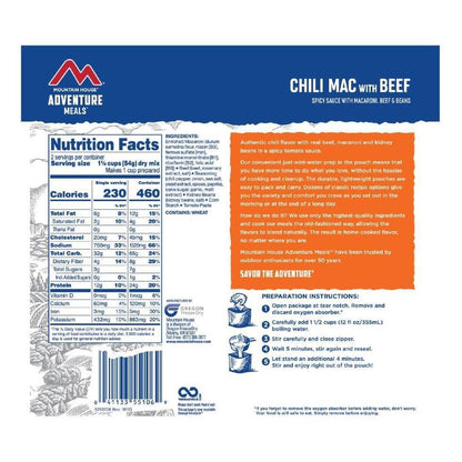 Mountain House-Chili Mac with Beef-Appalachian Outfitters