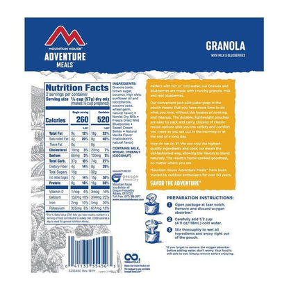 Mountain House-Granola with Milk and Blueberries-Appalachian Outfitters