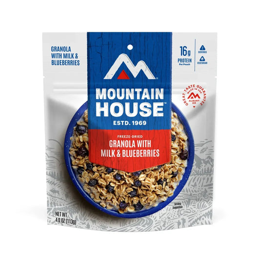 Mountain House Granola with Milk & Blueberries-Food - Backpacking-Mountain House-Appalachian Outfitters