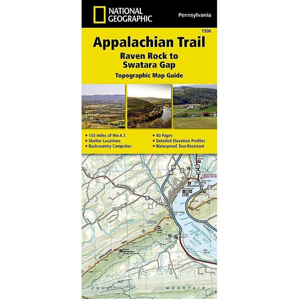National Geographic-Trails Illustrated Appalachian Trail: Raven Rock to Swatara Gap Map [Pennsylvania]-Appalachian Outfitters