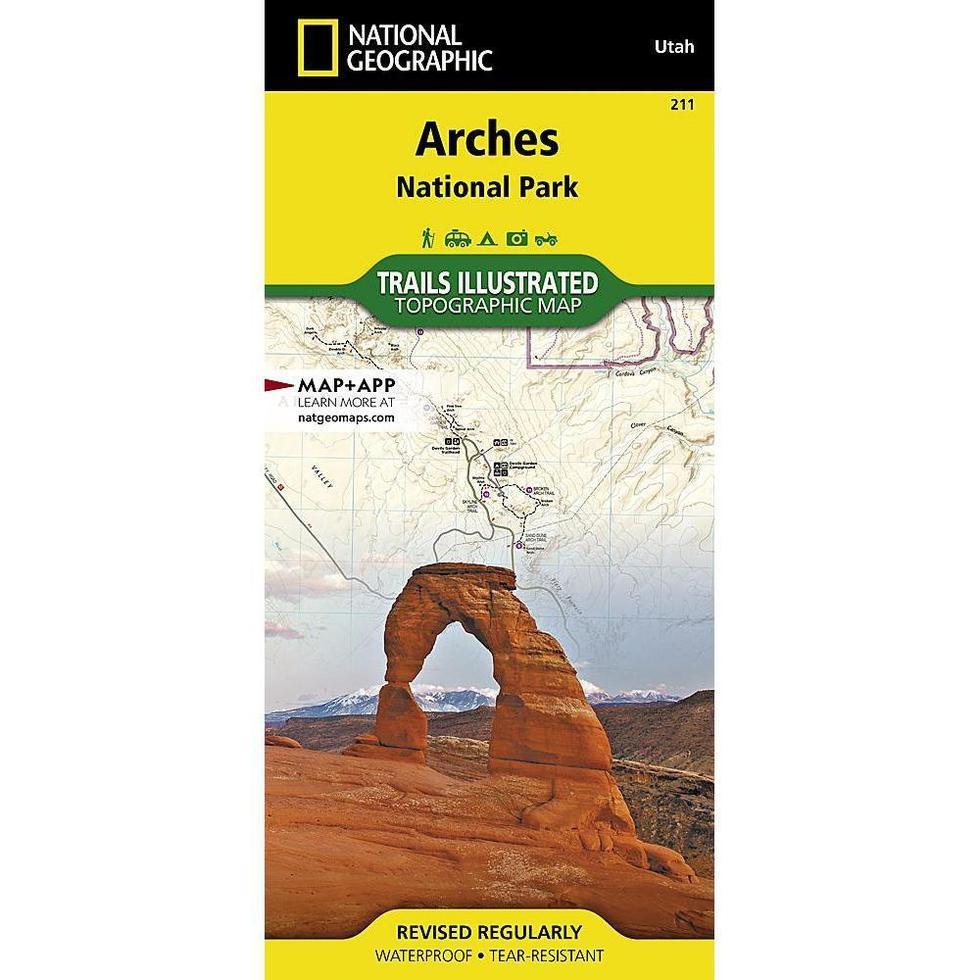 National Geographic-Trails Illustrated Arches National Park Map-Appalachian Outfitters