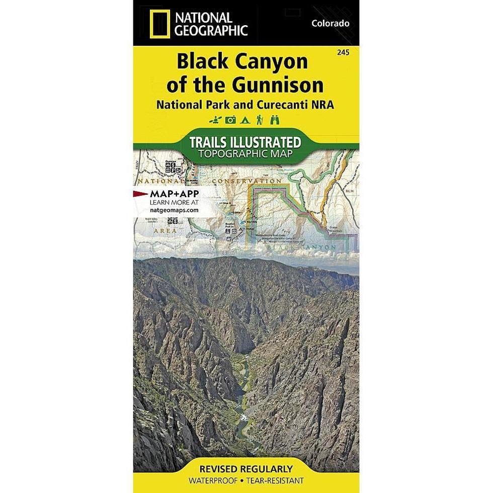 National Geographic-Trails Illustrated Black Canyon of the Gunnison National Park Map [Curecanti National Recreation Area]-Appalachian Outfitters