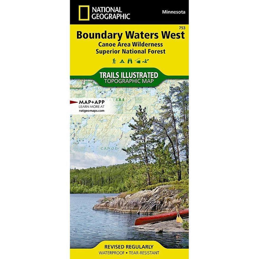 National Geographic-Trails Illustrated Boundary Waters West Map [Canoe Area Wilderness, Superior National Forest]-Appalachian Outfitters