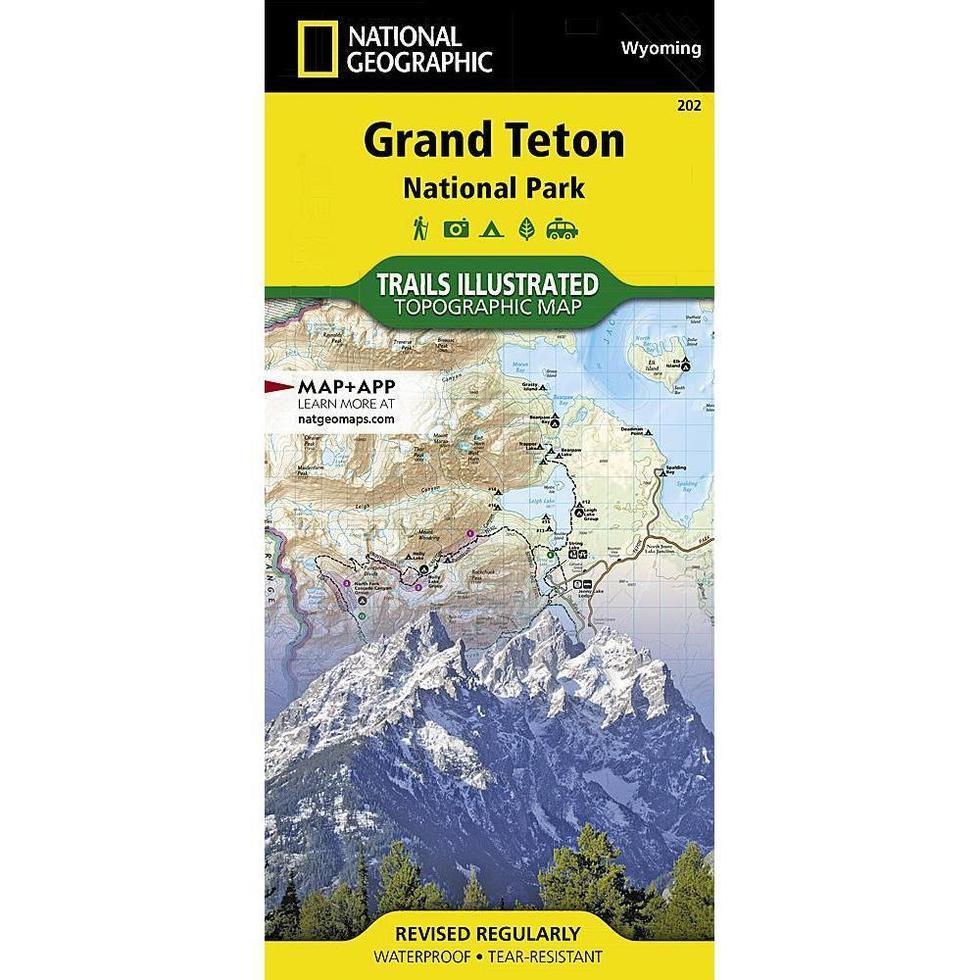 National Geographic-Trails Illustrated Grand Teton National Park Map-Appalachian Outfitters