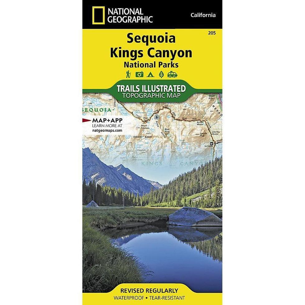 National Geographic-Trails Illustrated Sequoia and Kings Canyon National Parks Map-Appalachian Outfitters