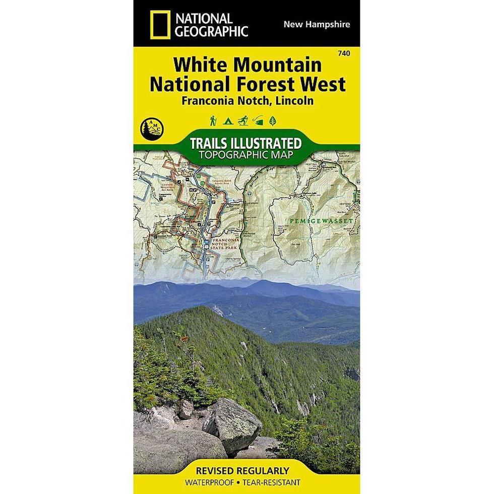 National Geographic-Trails Illustrated White Mountain National Forest West Map [Franconia Notch, Lincoln]-Appalachian Outfitters