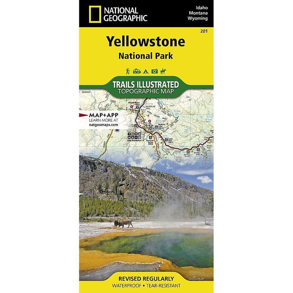 National Geographic-Trails Illustrated Yellowstone National Park Map-Appalachian Outfitters