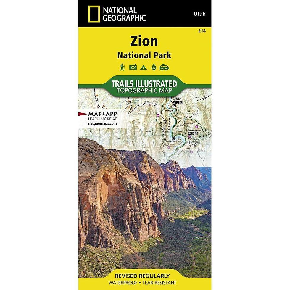 National Geographic-Trails Illustrated Zion National Park Map-Appalachian Outfitters