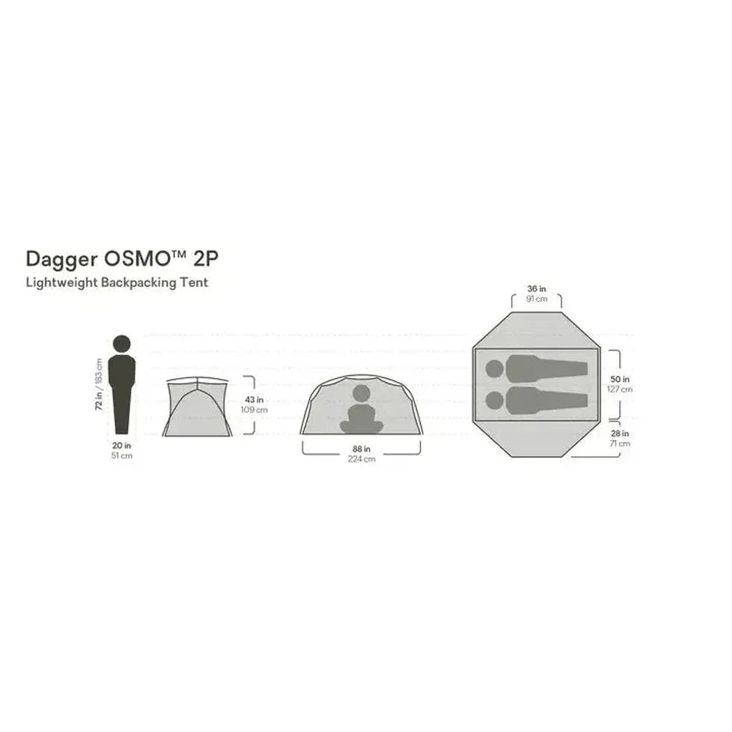 NEMO Dagger OSMO Lightweight Backpacking 2p Tent-Camping - Tents & Shelters - Tents-NEMO-Appalachian Outfitters