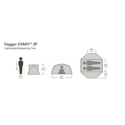 NEMO Dagger OSMO Lightweight Backpacking 2p Tent-Camping - Tents & Shelters - Tents-NEMO-Appalachian Outfitters