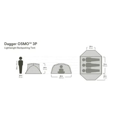 NEMO Dagger OSMO Lightweight Backpacking 3p Tent-Camping - Tents & Shelters - Tents-NEMO-Appalachian Outfitters