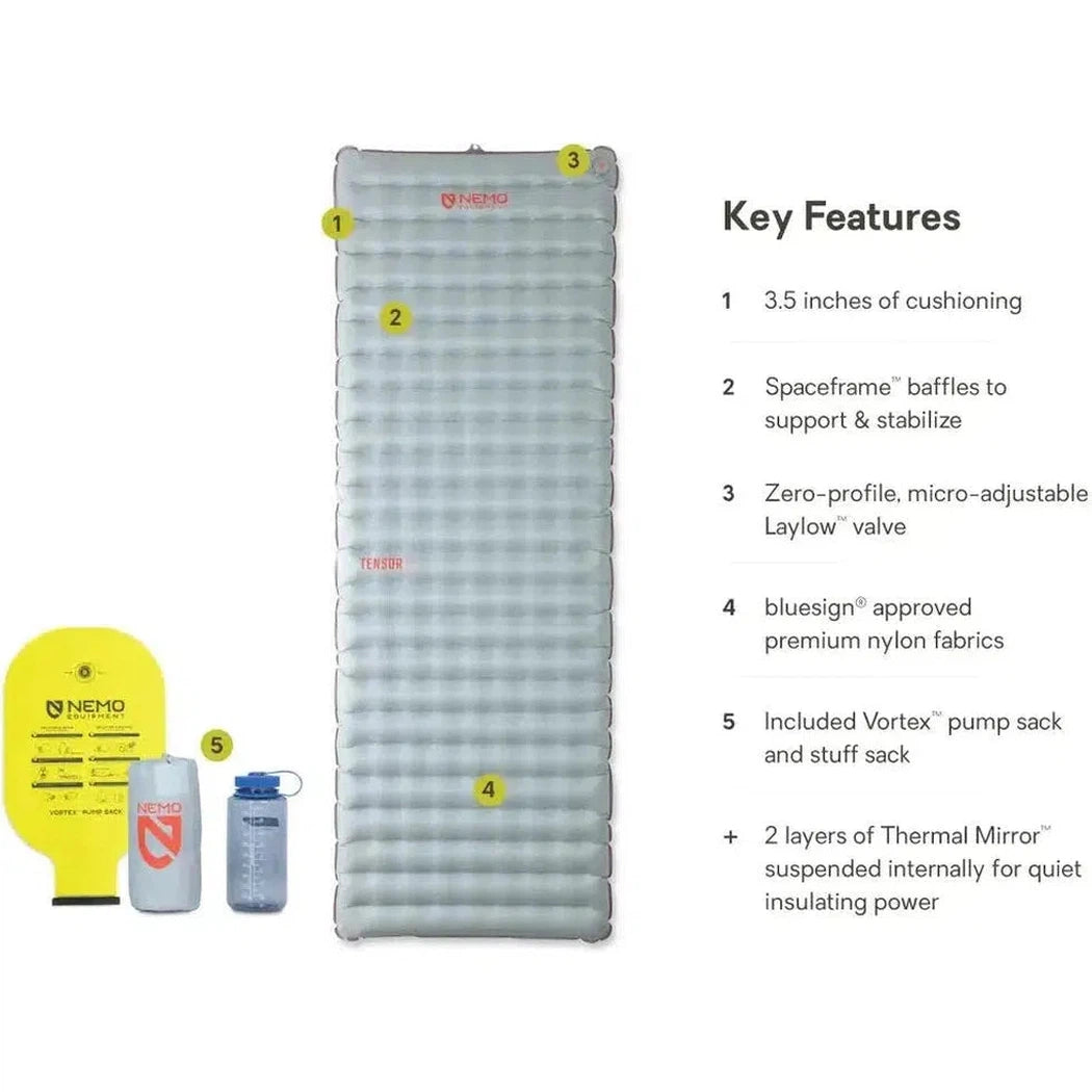 Tensor™ All-Season Ultralight Insulated Sleeping Pad-Camping - Sleeping Pads - Pads-NEMO-Regular Wide-Appalachian Outfitters