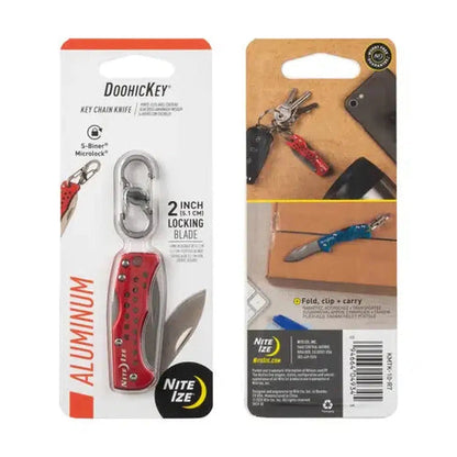 DoohicKey Chain Knife-Camping - Accessories-Nite Ize-Red-Appalachian Outfitters