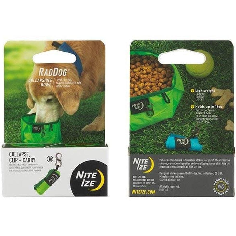 Nite Ize Raddog Collapsible Bowl Green Outdoor Dogs