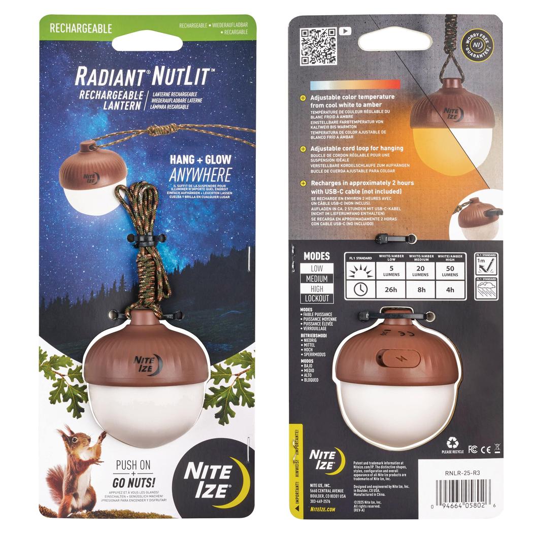 Nite Ize Radiant NutLit Rechargeable Lantern-Camping - Lighting - Lanterns-Nite Ize-Appalachian Outfitters