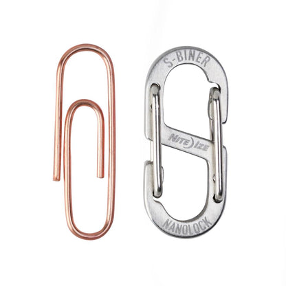 Nite Ize S-Biner NanoLock - Stainless - 4 Pack-Camping - Accessories-Nite Ize-Appalachian Outfitters