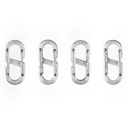Nite Ize S-Biner NanoLock - Stainless - 4 Pack-Camping - Accessories-Nite Ize-Appalachian Outfitters