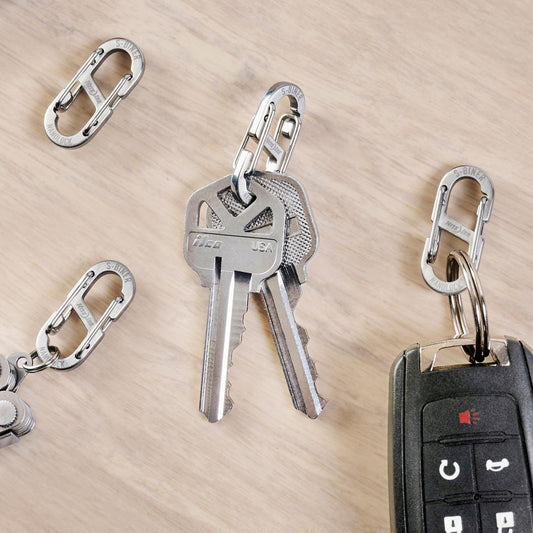 Nite Ize S-Biner NanoLock - Stainless - 4 Pack-Camping - Accessories-Nite Ize-Appalachian Outfitters