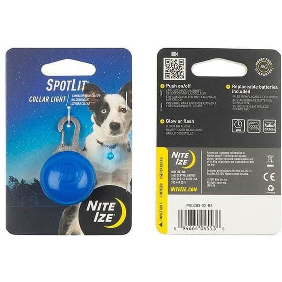 Nite Ize Spotlit Collar Light Blue Outdoor Dogs