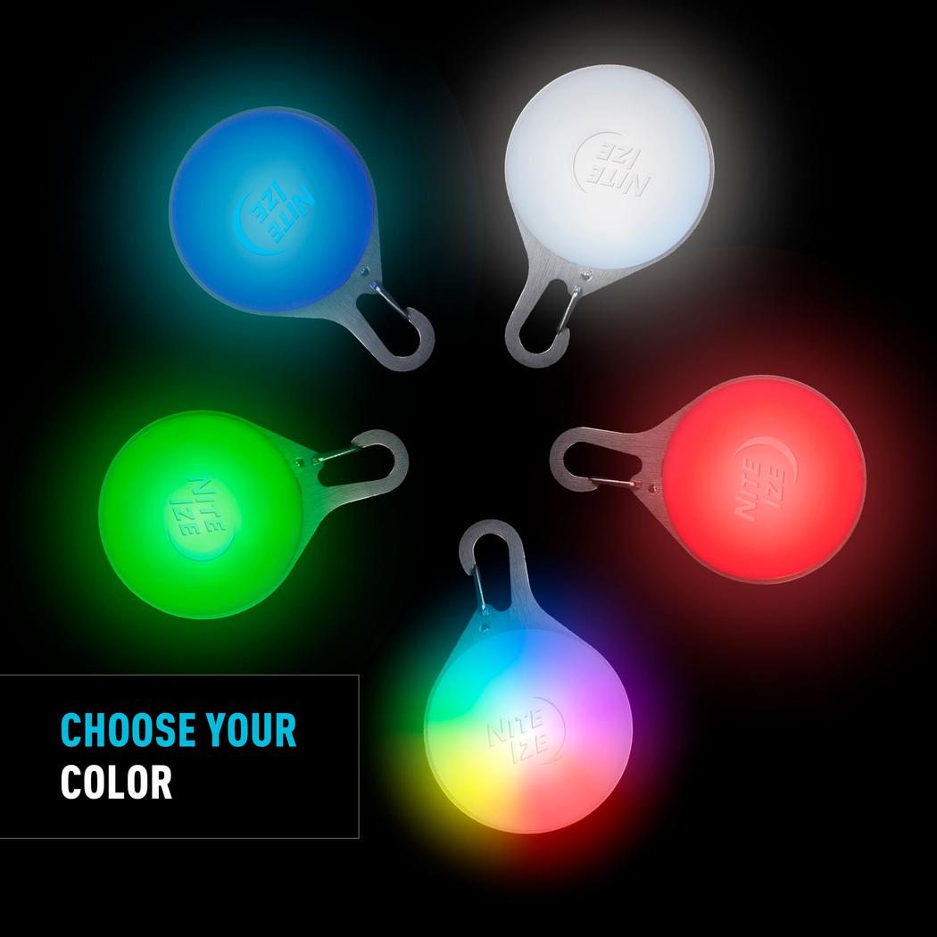 Nite Ize SpotLit Splash Waterproof Rechargeable Collar Light - Disc-O Select-Pets - Safety - Lights-Nite Ize-Appalachian Outfitters