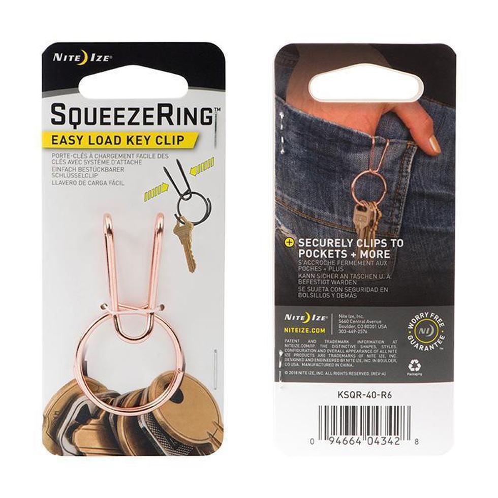 Nite Ize-SqueezeRing Easy Load Key Clip-Appalachian Outfitters