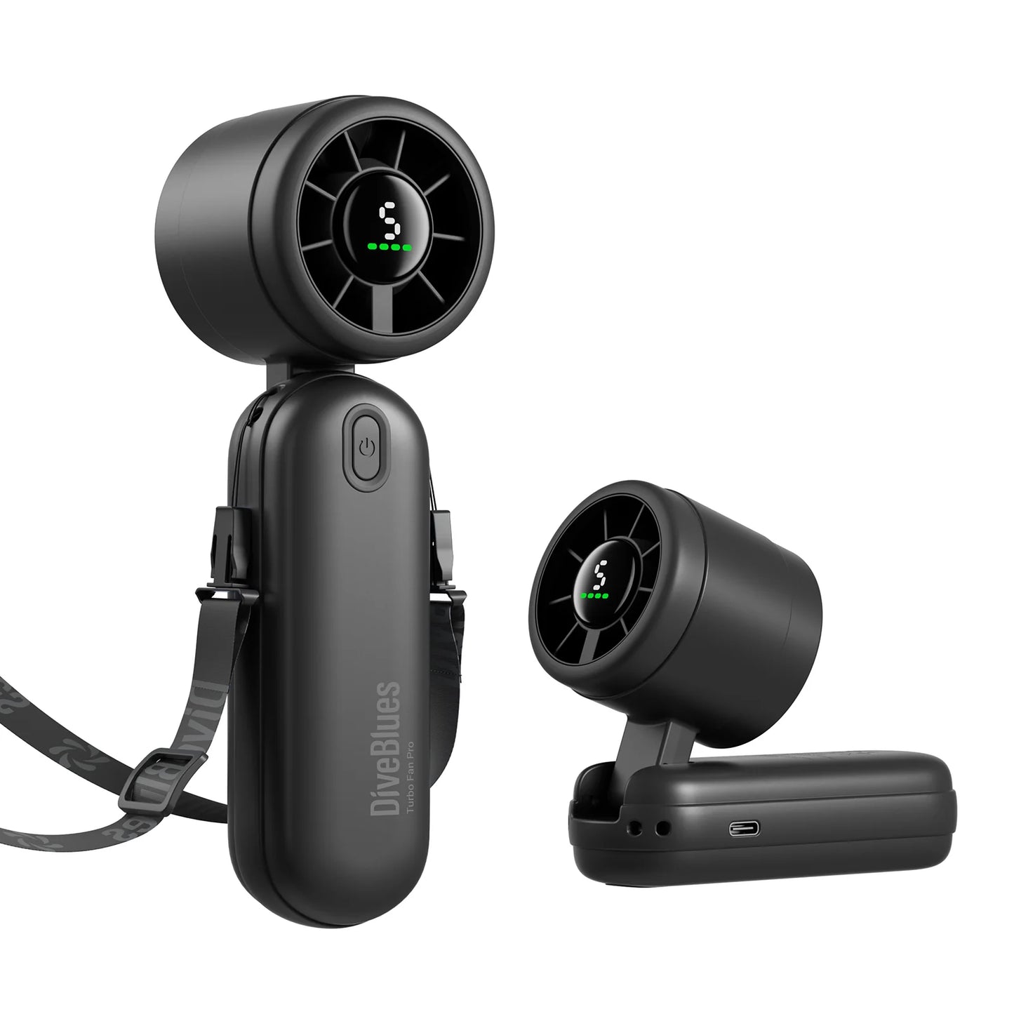 Diveblues iTurbo Handheld Fan-Accessories - Phone & Tech-Ocoopa-Black-Appalachian Outfitters