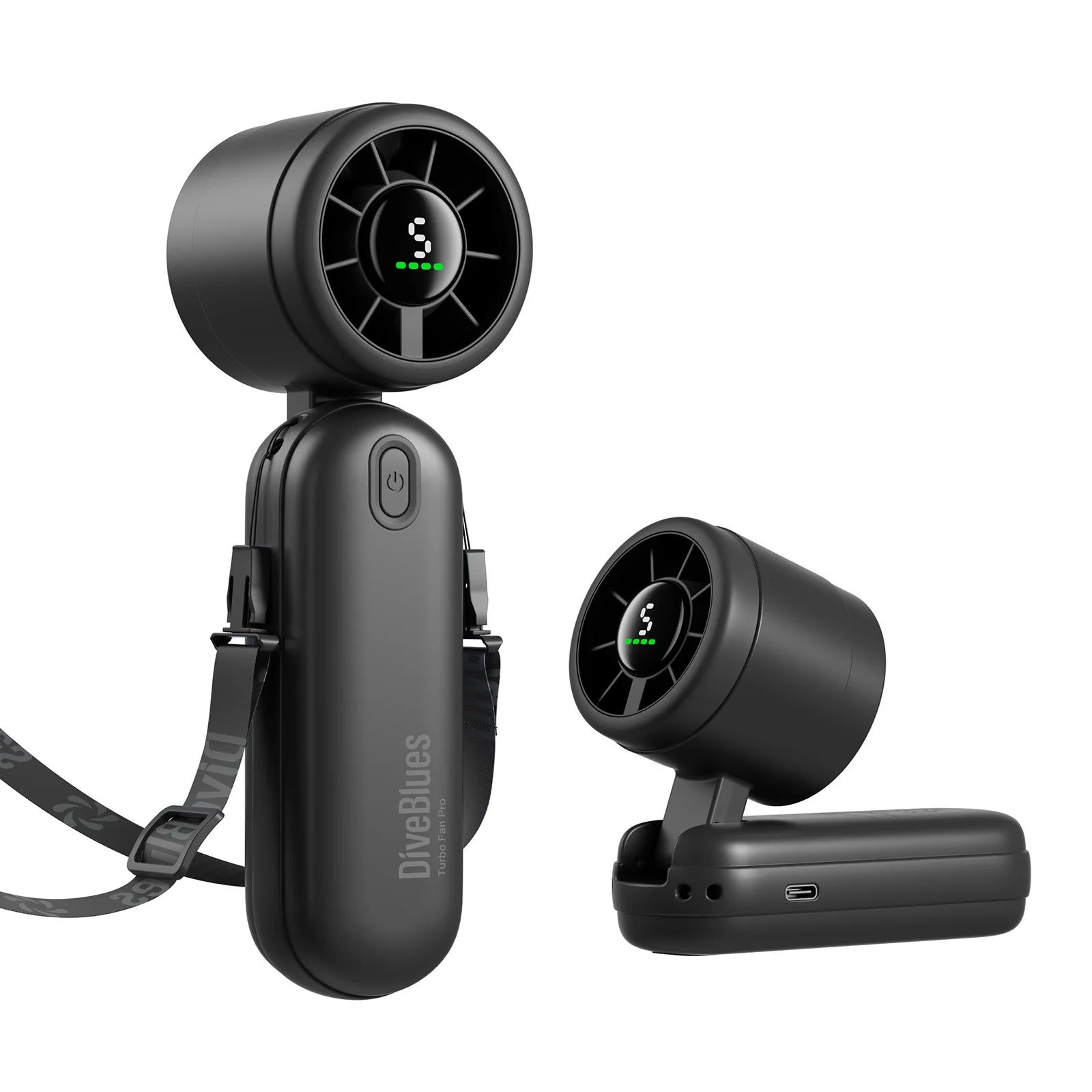 Diveblues iTurbo Handheld Fan-Accessories - Phone & Tech-Ocoopa-Black-Appalachian Outfitters