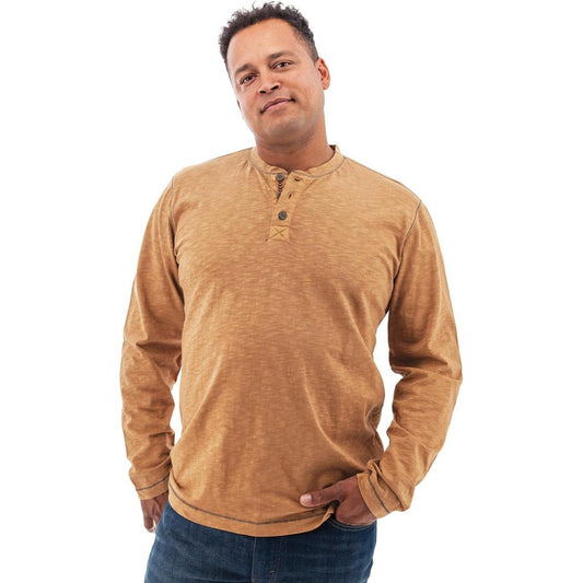 Old Ranch Men's Dominic Henley-Men's - Clothing - Tops-Old Ranch-Chipmunk-M-Appalachian Outfitters