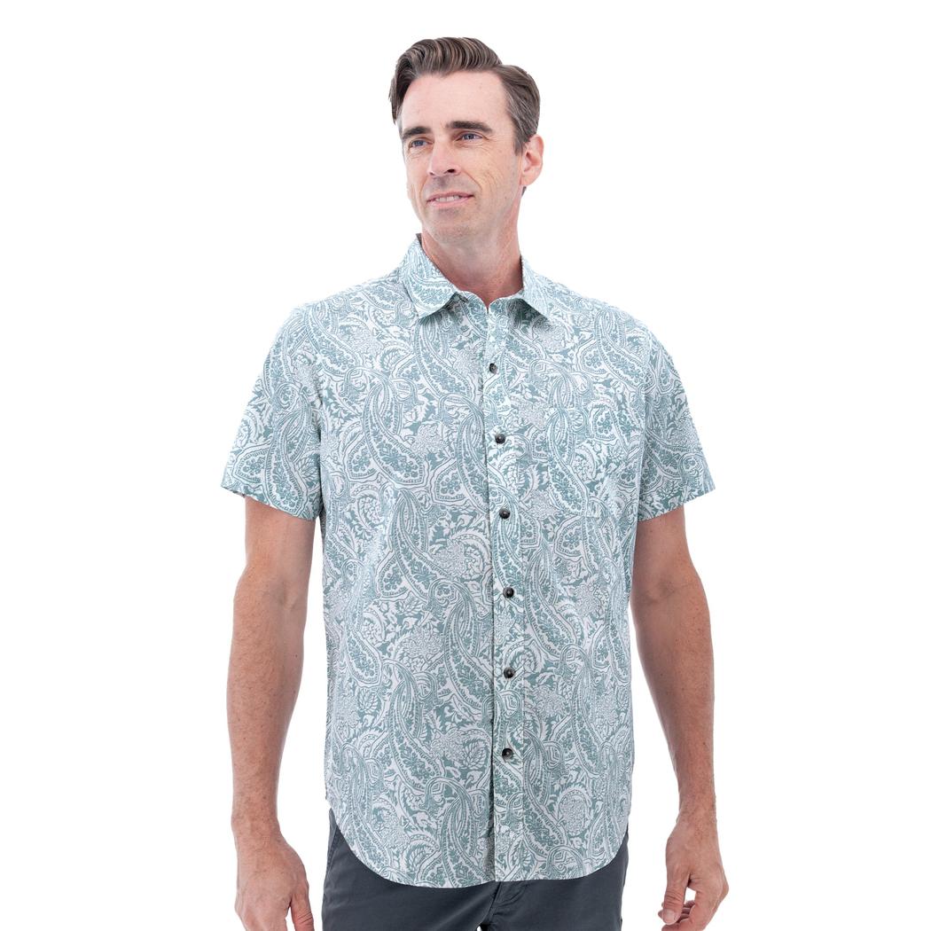 Old Ranch Men's Lennon Shirt-Men's - Clothing - Tops-Old Ranch-Tourmaline-M-Appalachian Outfitters