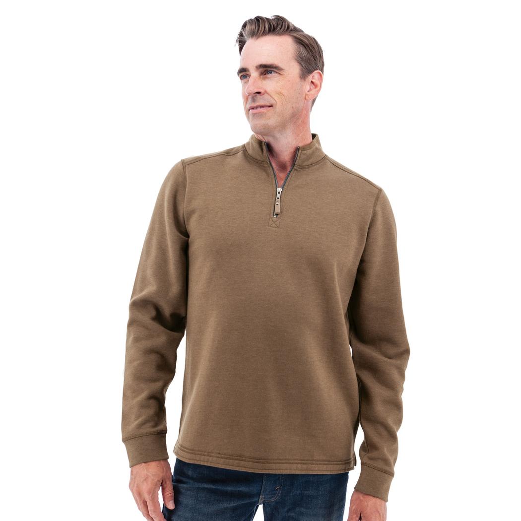 Old Ranch Men's Ozark 1/4 Zip Pullover-Men's - Clothing - Tops-Old Ranch-Teak-M-Appalachian Outfitters