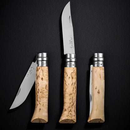 Opinel No.08 Limited Edition - "Sampo" Curly Birch-Camping - Accessories - Knives-Opinel-Appalachian Outfitters