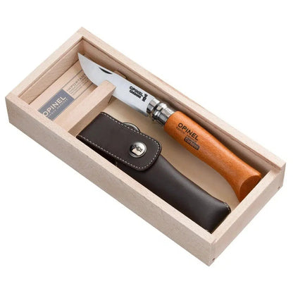Opinel No.8 Carbon & Sheath Gift Box-Camping - Accessories - Knives-Opinel-Appalachian Outfitters