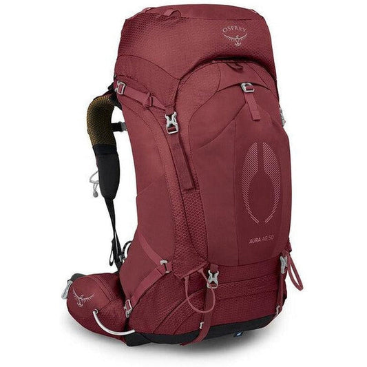 Aura AG 50-Camping - Backpacks - Backpacking-Osprey-Berry Sorbet Red-XS/SM-Appalachian Outfitters