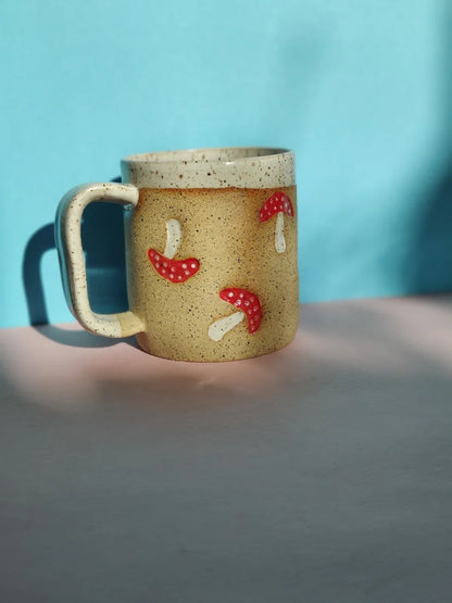 Osso Ceramics Mushroom Stamp Mug-Camping - Cooking - Dishware-Osso Ceramics-Appalachian Outfitters