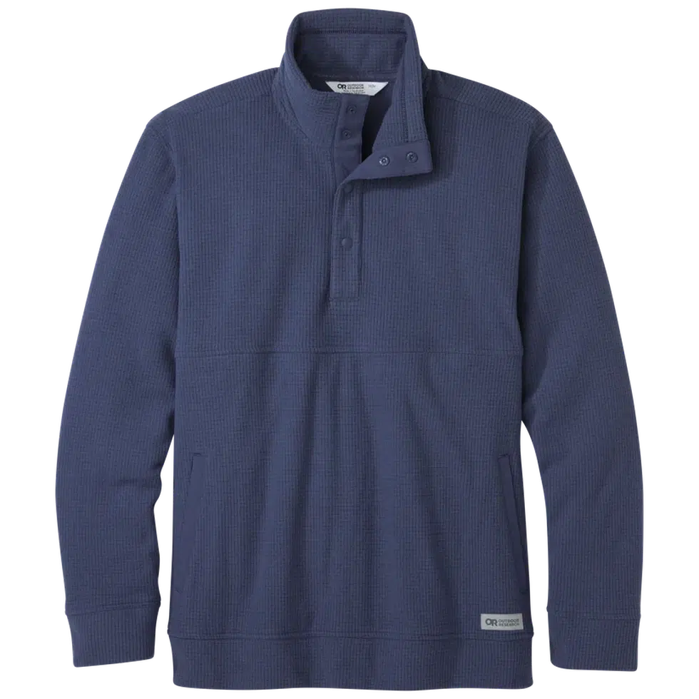 Outdoor Research Men's Trail Mix Snap Pullover II-Men's - Clothing - Jackets & Vests-Outdoor Research-Naval Blue-M-Appalachian Outfitters