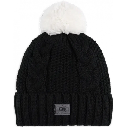 Women's Liftie VX Beanie-Accessories - Hats - Women's-Outdoor Research-Black/Snow-Appalachian Outfitters