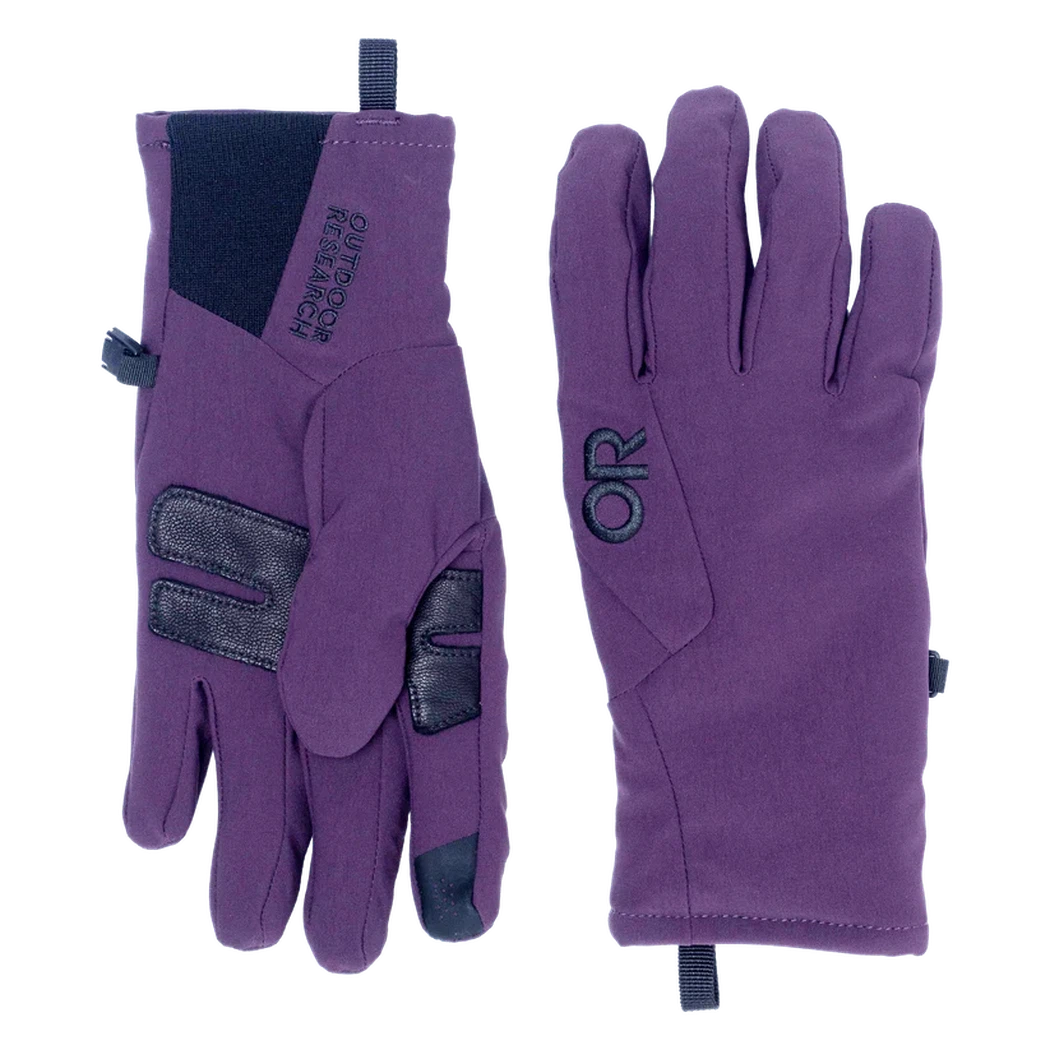 Outdoor Research Women's Sureshot Softshell Gloves-Accessories - Gloves - Women's-Outdoor Research-Amethyst-S-Appalachian Outfitters
