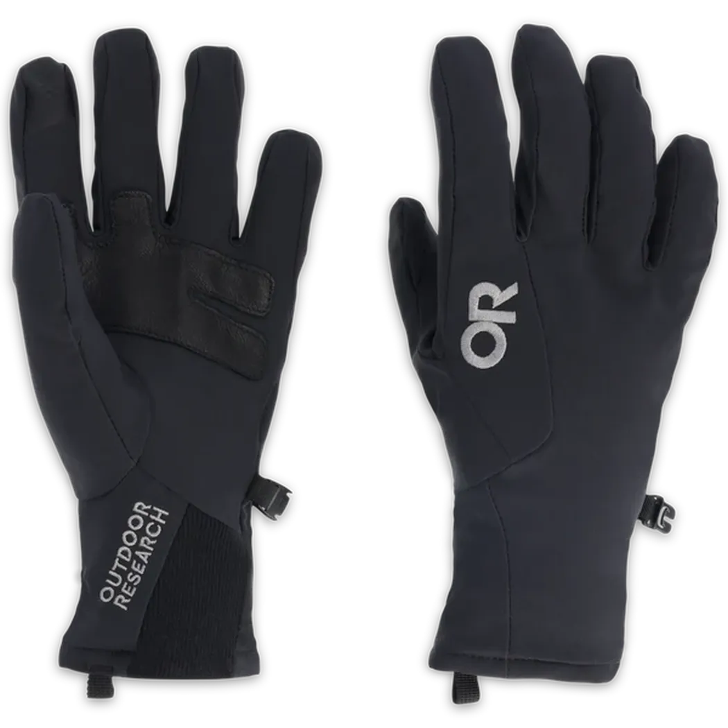Outdoor Research Women's Sureshot Softshell Gloves-Accessories - Gloves - Women's-Outdoor Research-Solid Black-S-Appalachian Outfitters