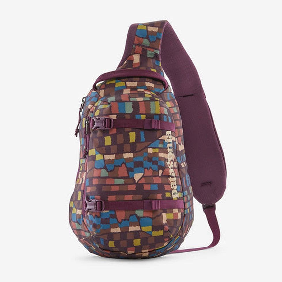 Atom Sling 8L-Accessories - Bags-Patagonia-Fitz Roy Patchwork: Night Plum-Appalachian Outfitters