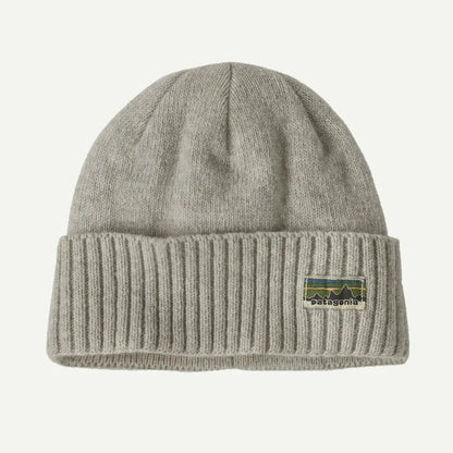 Patagonia Brodeo Beanie-Accessories - Hats - Unisex-Patagonia-OG Legacy Label: Crisp Grey-Appalachian Outfitters