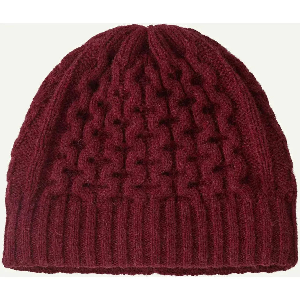 Patagonia Coastal Cable Beanie-Accessories - Hats - Unisex-Patagonia-Dark Ruby-Appalachian Outfitters