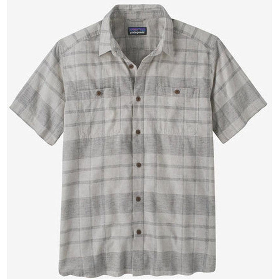 Men's Back Step Shirt-Men's - Clothing - Tops-Patagonia-Shore Plaid: Salt Grey-M-Appalachian Outfitters