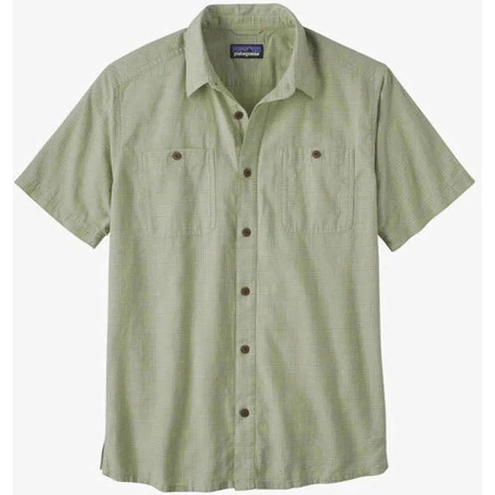 Men's Back Step Shirt-Men's - Clothing - Tops-Patagonia-Rainfall Plaid: Salvia Green-M-Appalachian Outfitters