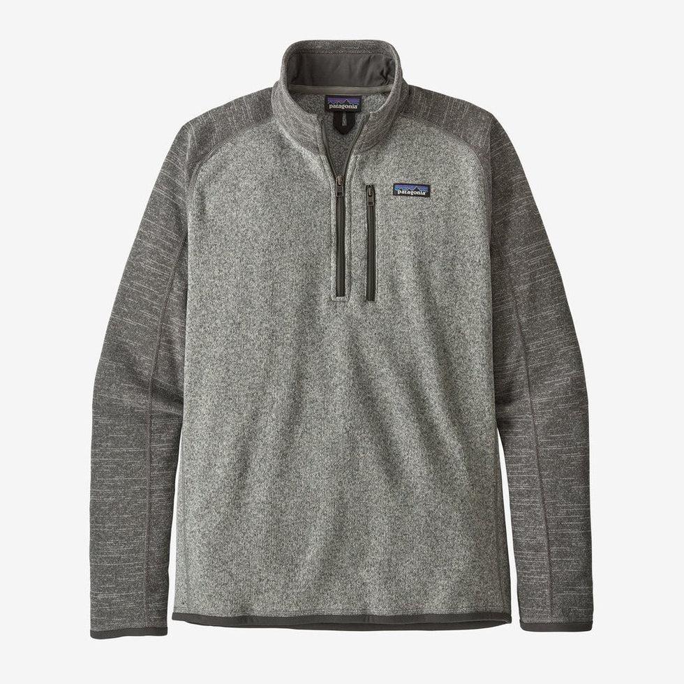 Men's Better Sweater 1/4 Zip-Men's - Clothing - Tops-Patagonia-Nickel w/Forge Grey-M-Appalachian Outfitters