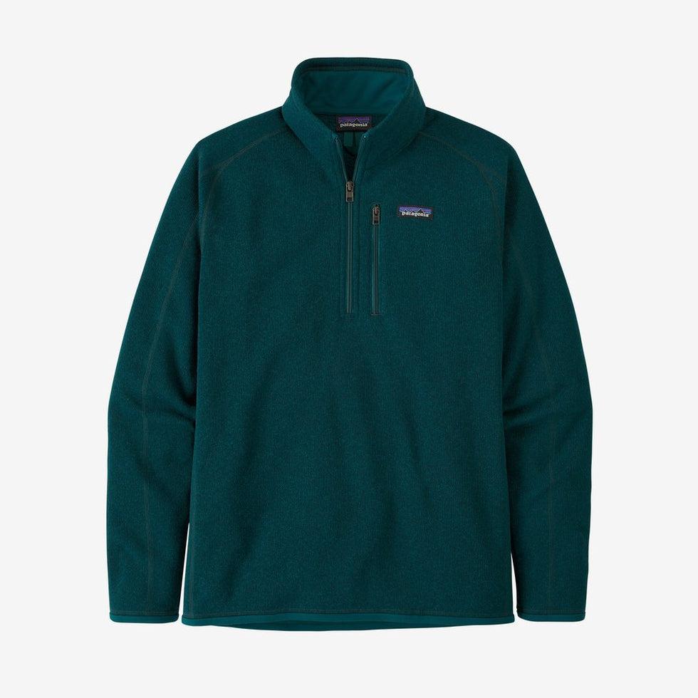 Men's Better Sweater 1/4 Zip-Men's - Clothing - Tops-Patagonia-Dark Borealis Green-M-Appalachian Outfitters